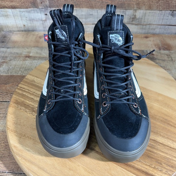 Vans Shoes Mens 6.5 Womens 8 Black SK8 Hightop Suede Skateboard Off The Wall - Picture 5 of 11